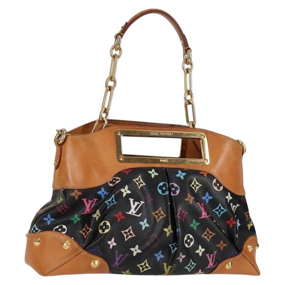 LOUIS VUITTON Monogram Multicolor Judy MM Bag Black M40256 - Picture 1 of 16